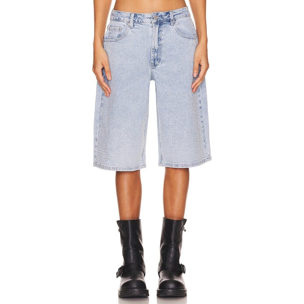 AFRM x Revolve Derby Short In Crystal Blue Wash - 29